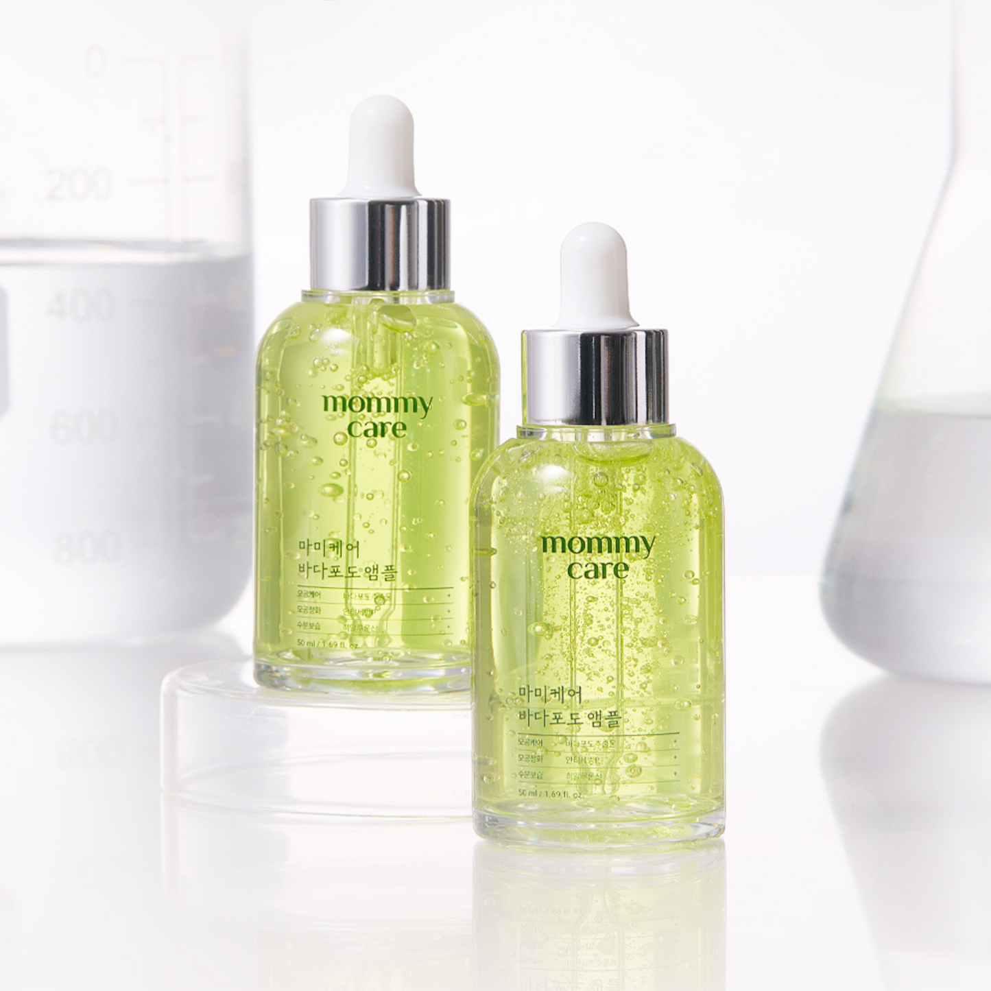 MOMMY CARE SEA GRAPE Ampoule 50ml – Sérum Facial Coreano Hidratante y Reafirmante con Extracto de Uva Marina, Ácido Hialurónico y Niacinamida