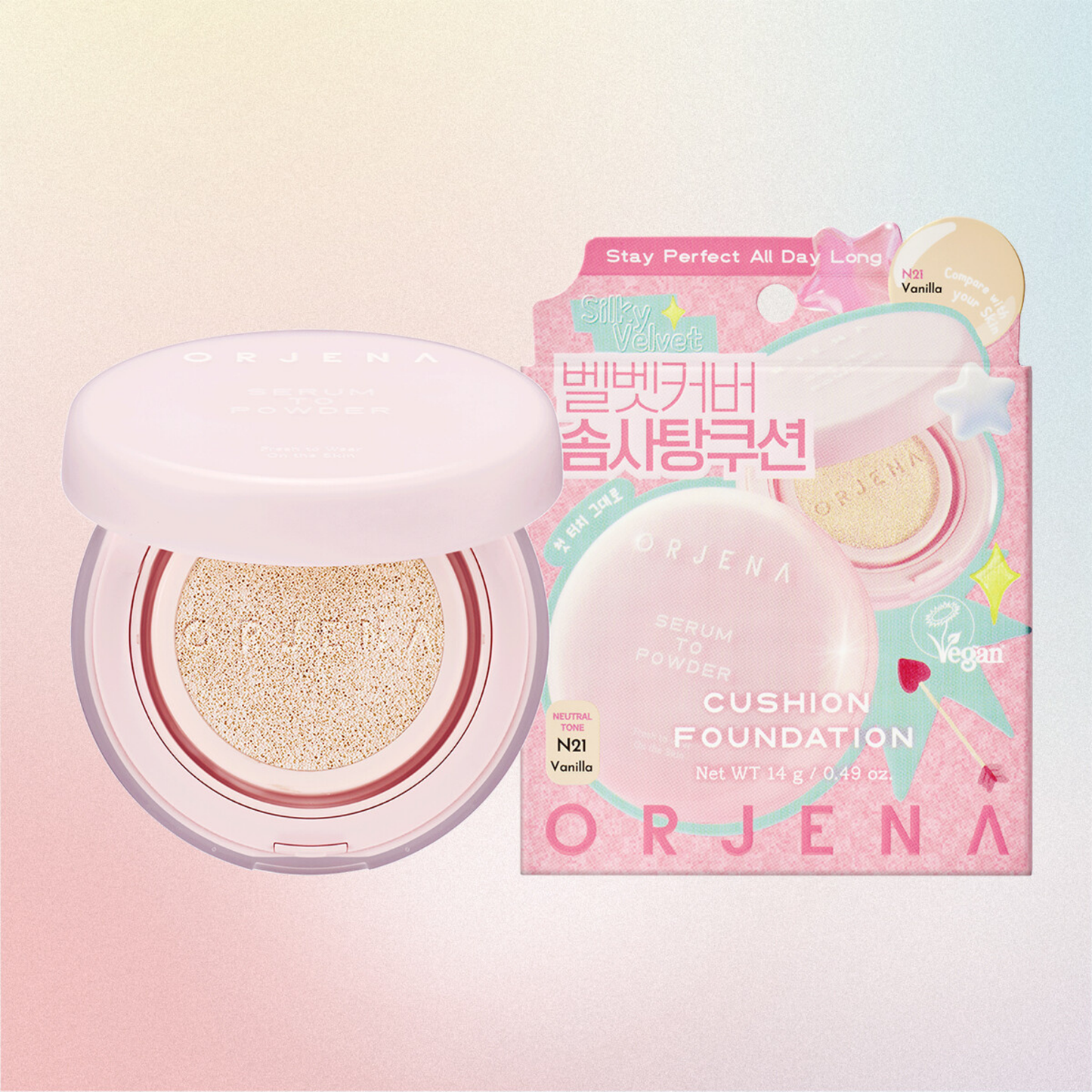 ORJENA SERUM TO POWDER CUSHION N23 NUDE (SINGLE) 14G