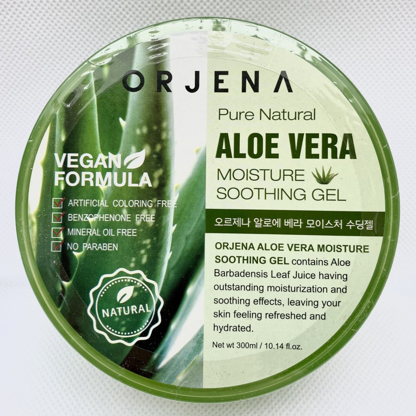 ORJENA ALOE VERA MOISTURE SOOTHING GEL (ORJENA ALOE 100% 300ML)