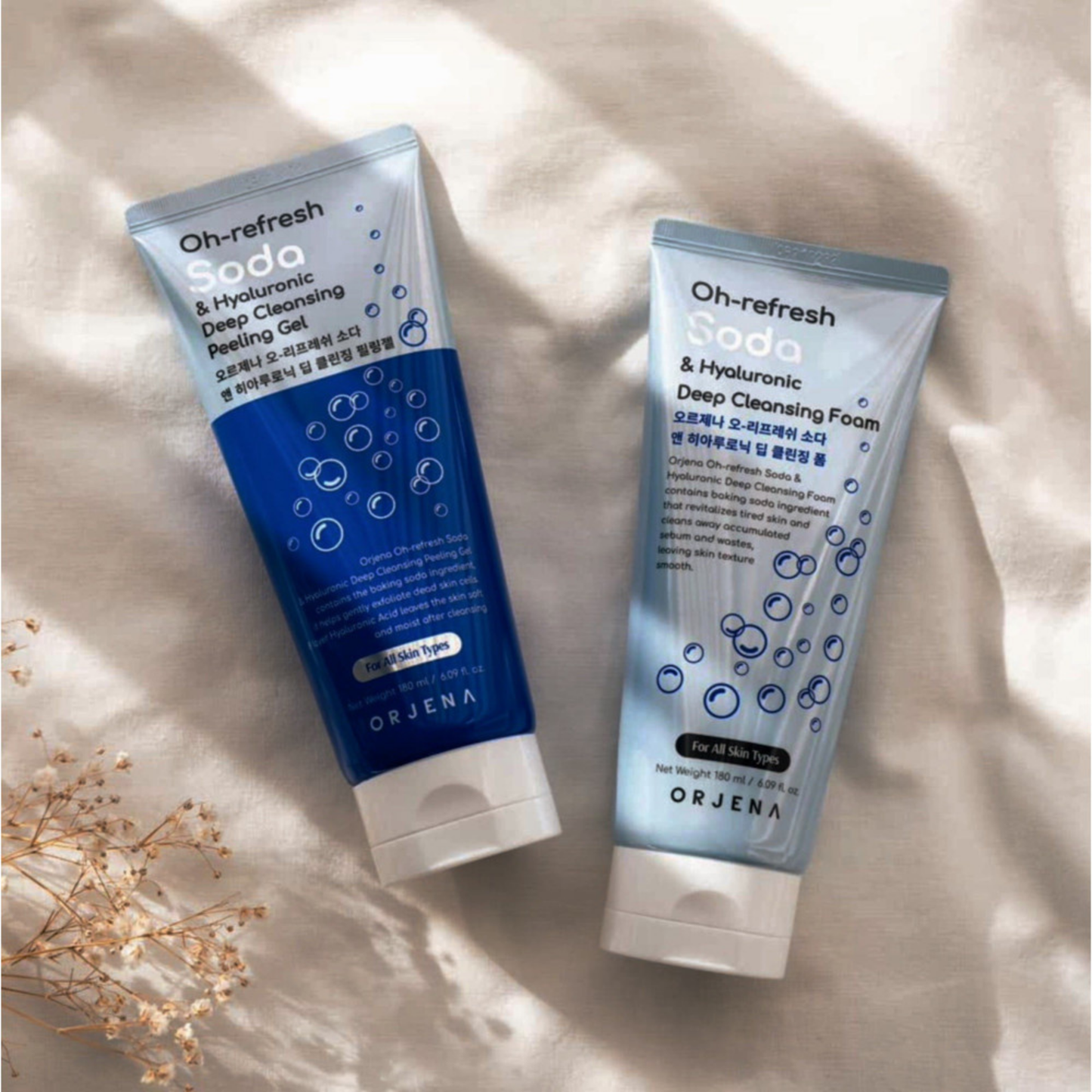 ORJENA OH-REFRESH SODA & HYALURONIC DEEP CLEANSING GEL 180ML