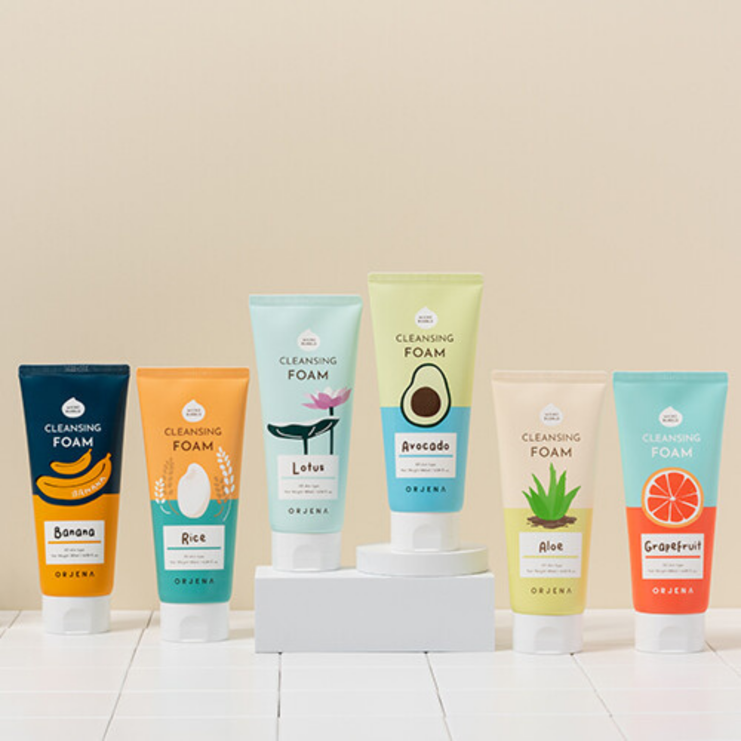 ORJENA SMILE DAY CLEANSING FOAM RICE 180ML