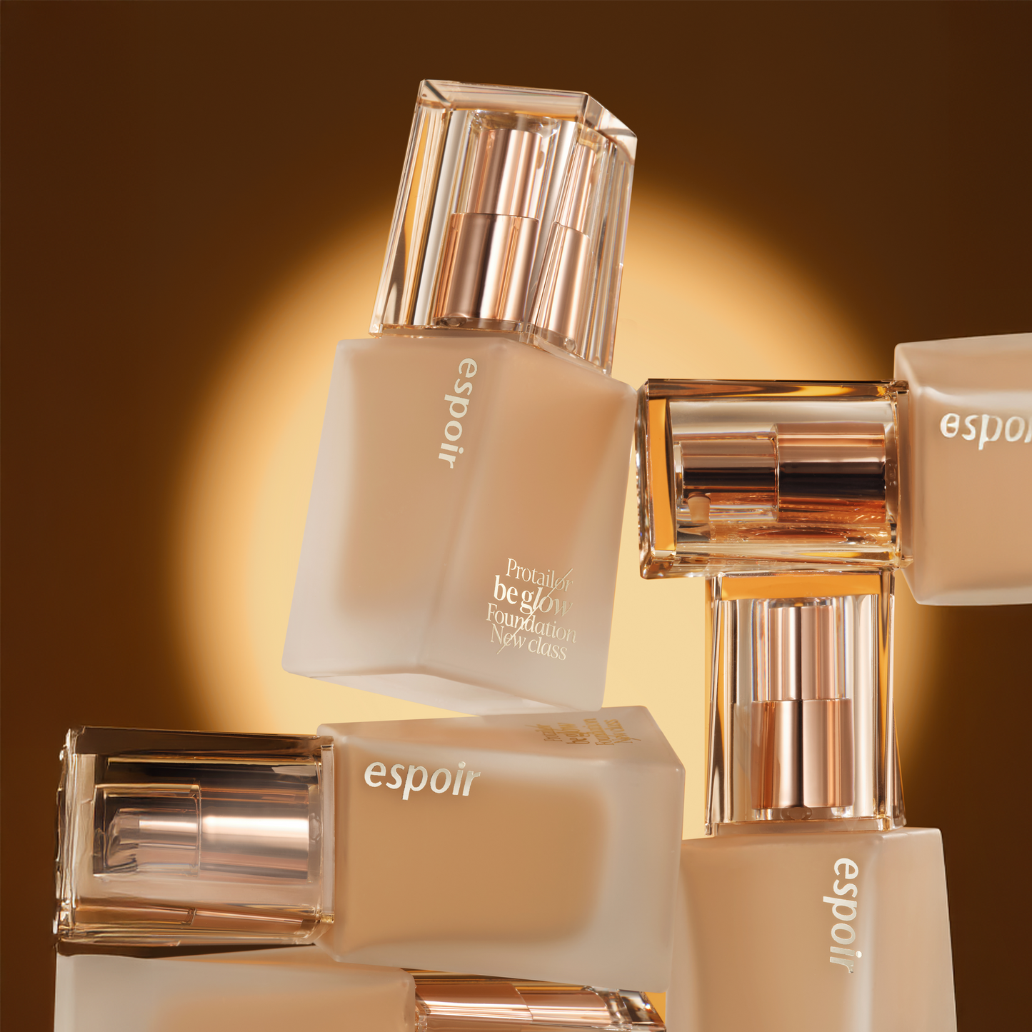 ESPOIR ProTailor Be Glow Foundation New Class 25 Tan 30ml - Base Líquida Luminosa Vegana con Cobertura Media, Hidratación y Acabado Natural