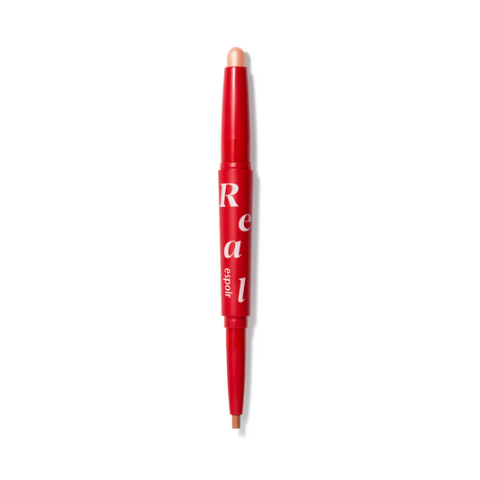 Espoir Real Eye Dual Stick #2 Peach Beam 1.45g - Barra Doble de Ojos Iluminador+Contorno para Efecto Aegyo-Sal Natural, Cremosa y Larga Duración