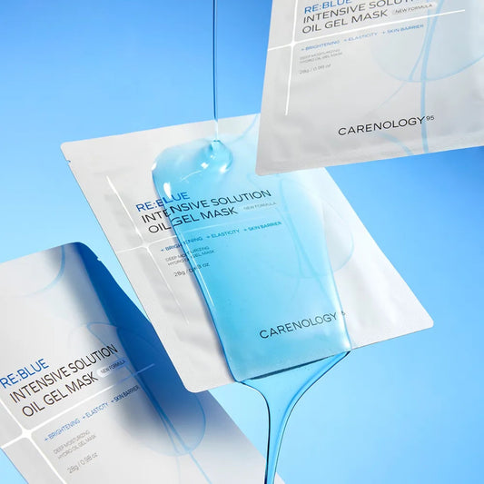 Carenology BLUE INTENSIVE SOLUTION OIL GEL MASK (5sheet)
