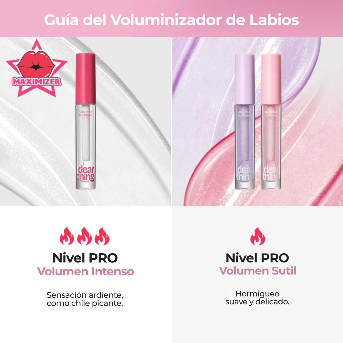 DEARTHING Glow Effect Lip Plumper #02 Aurora Beam – Bálsamo Labial Voluminizador con Acabado Brillante y Textura Ligera