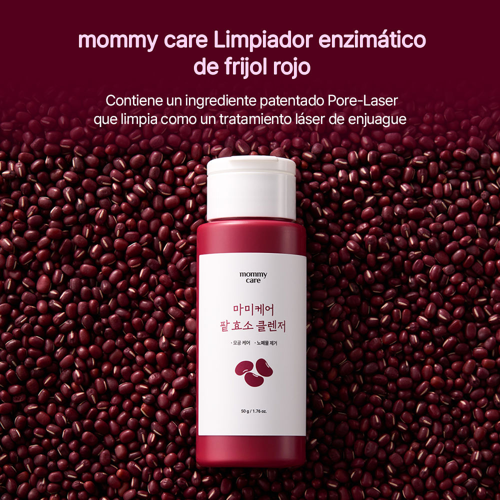 MOMMY CARE Red Bean Enzyme Cleanser 50g – Limpiador Facial Suave con Extracto de Frijol Rojo para Poros Limpios y Piel Equilibrada