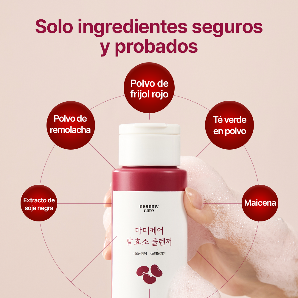 MOMMY CARE Red Bean Enzyme Cleanser 50g – Limpiador Facial Suave con Extracto de Frijol Rojo para Poros Limpios y Piel Equilibrada