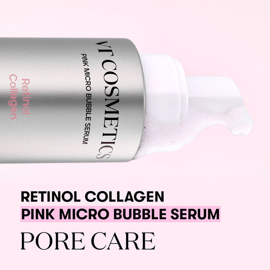 VT Cosmétics RETINOL COLLAGEN PINK MICRO BUBBLE SERUM