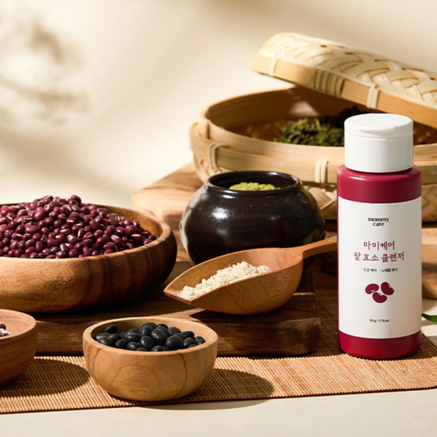 MOMMY CARE Red Bean Enzyme Cleanser 50g – Limpiador Facial Suave con Extracto de Frijol Rojo para Poros Limpios y Piel Equilibrada