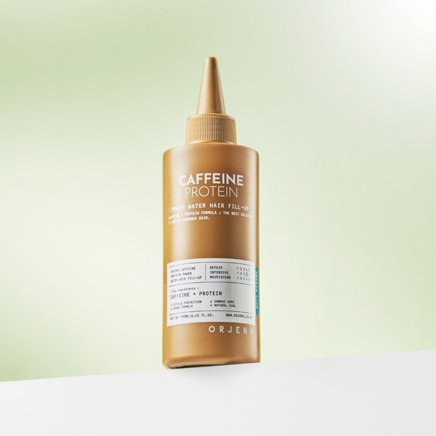 ORJENA Caffeine Protein Power Water Hair Fill-Up 190ml – Tratamiento Intensivo en Crema para Reparar y Nutrir Cabello Dañado y Seco