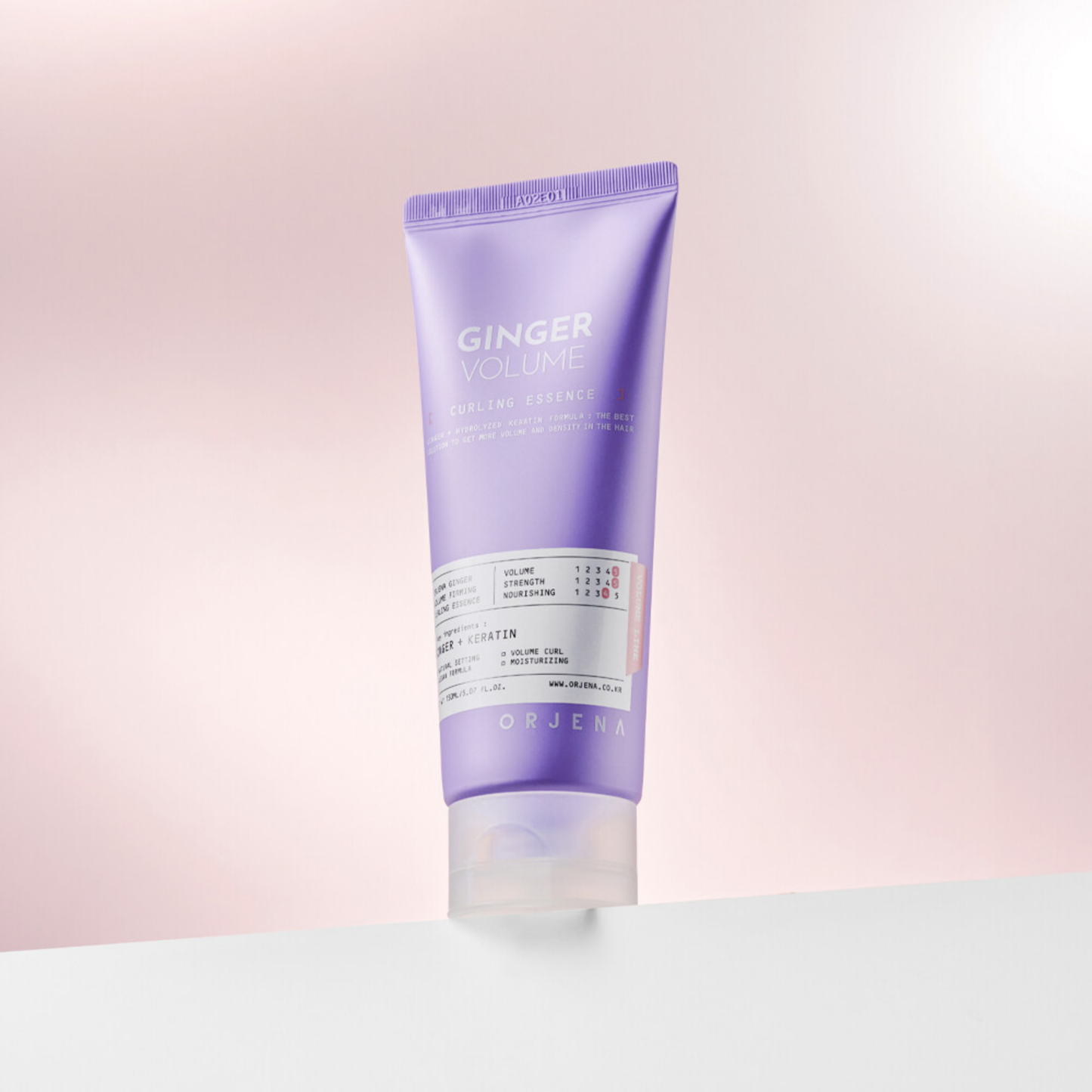 ORJENA Ginger Volume Firming Curling Essence 150ml – Esencia para Rizos con Extracto de Jengibre, Keratina y Aceites Naturales para Definir y Nutrir