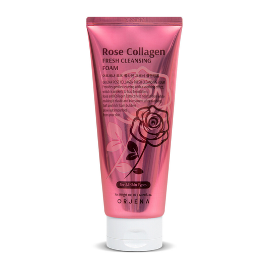 ORJENA ROSE COLLAGEN FRESH CLEANSING FOAM 180ML
