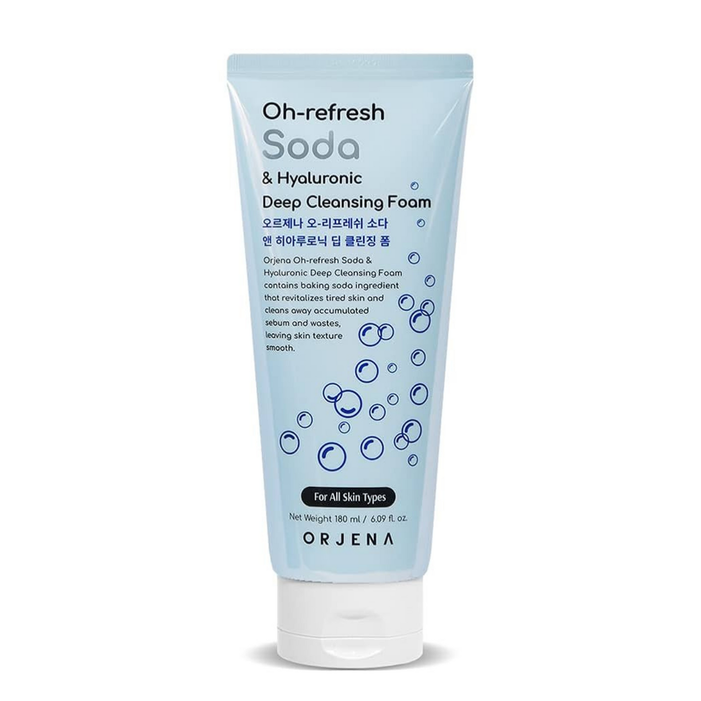 ORJENA OH-REFRESH SODA & HYALURONIC DEEP CLEANSING FOAM 180ML