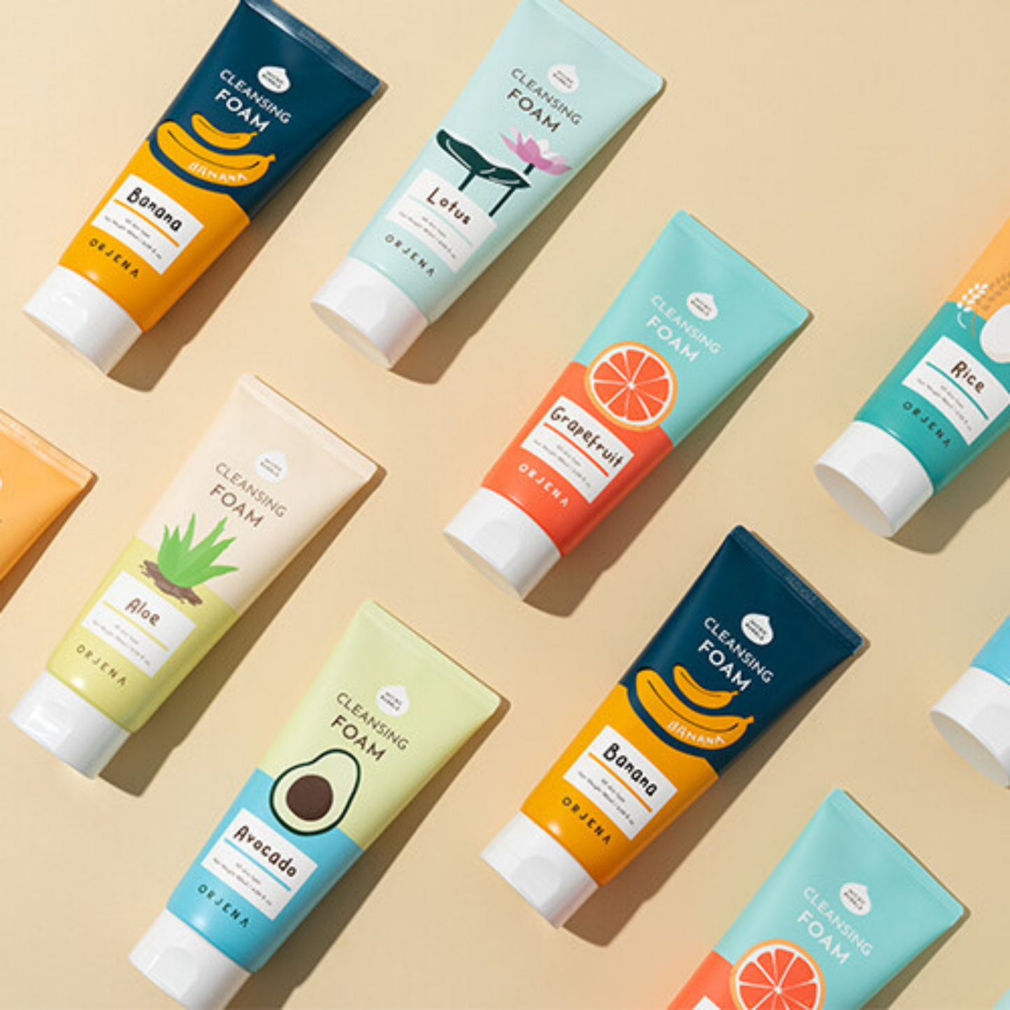 ORJENA SMILE DAY CLEANSING FOAM AVOCADO 180ML