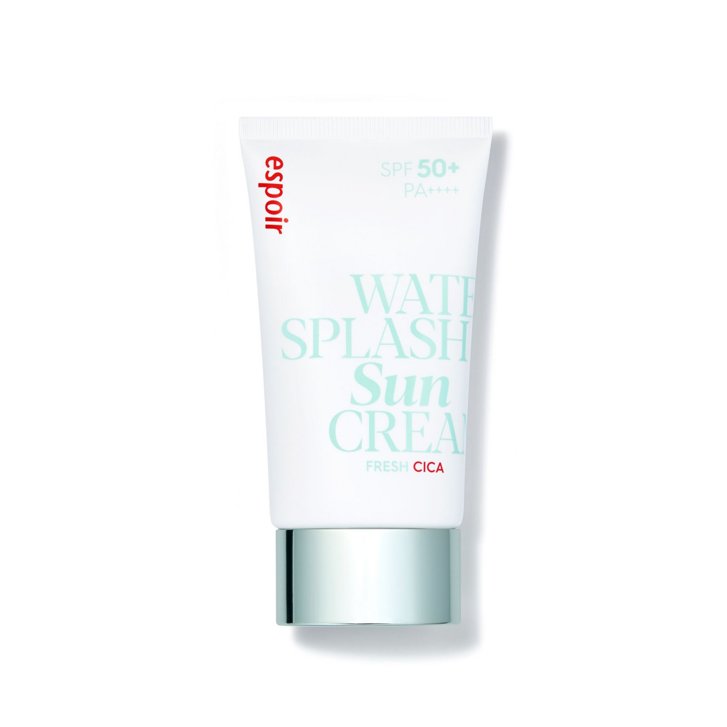 ESPOIR Water Splash Suncream Fresh Cica SPF50+ PA+++ 50ml - Protector Solar Calmante con Centella Asiática, Textura Acuosa y Sin Residuo Blanco