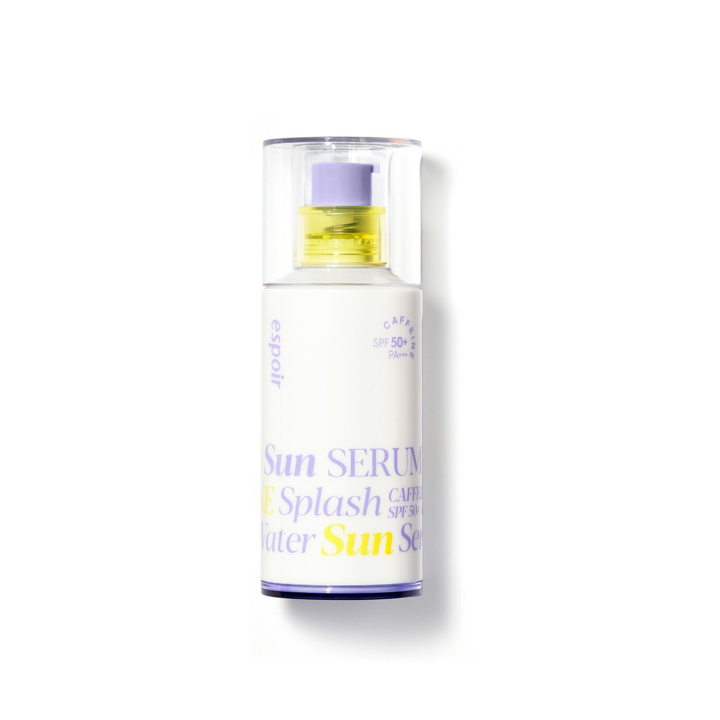 ESPOIR Water Splash Sun Serum SPF50+ PA+++ 50ml - Suero Solar Ultra Ligero con Ácido Hialurónico, Péptidos y Textura Acuosa Hidratante