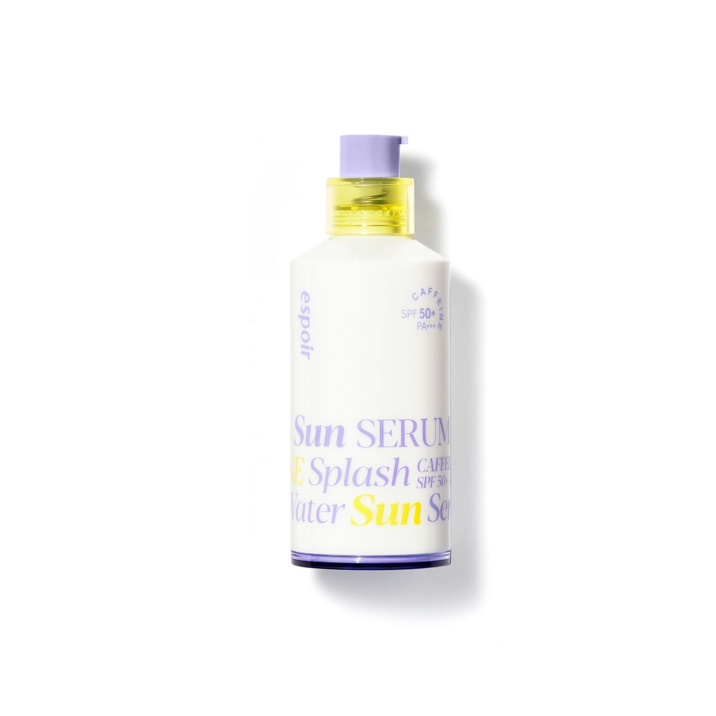 ESPOIR Water Splash Sun Serum SPF50+ PA+++ 50ml - Suero Solar Ultra Ligero con Ácido Hialurónico, Péptidos y Textura Acuosa Hidratante