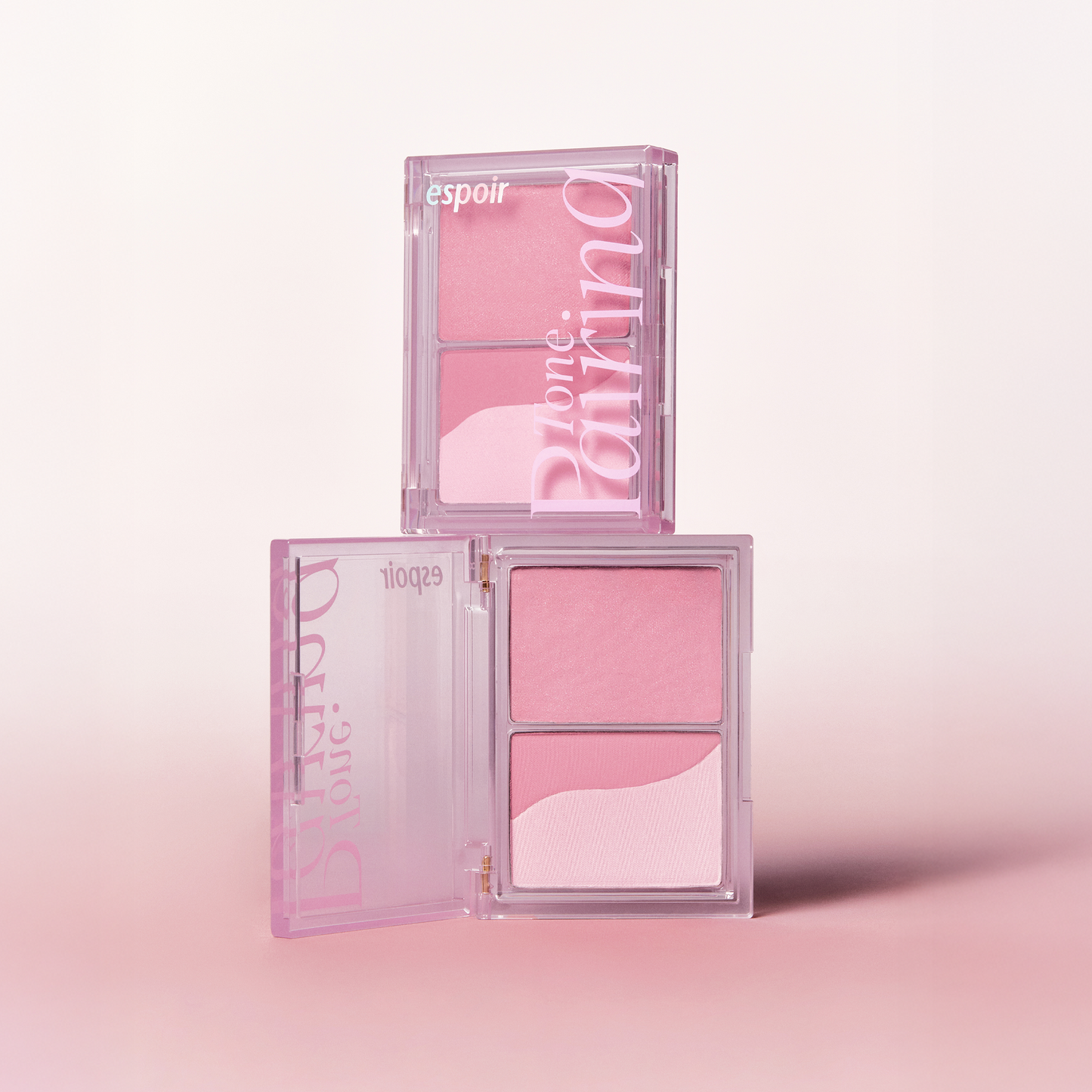 Espoir Tone Pairing Cheek Palette #1 Pink Icing 9.6g - Paleta de Rubores Dual Tone con Acabados Mate-Shimmer para Mejillas Esculpidas y Luminosas Naturalmente