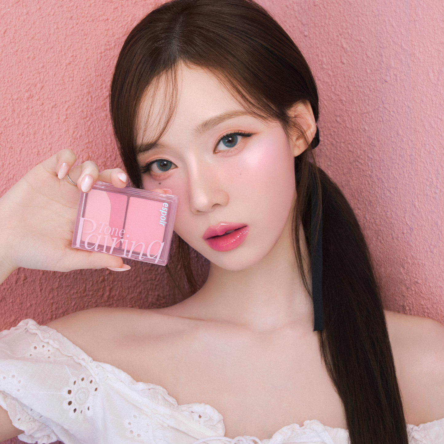 Espoir Tone Pairing Cheek Palette #1 Pink Icing 9.6g - Paleta de Rubores Dual Tone con Acabados Mate-Shimmer para Mejillas Esculpidas y Luminosas Naturalmente
