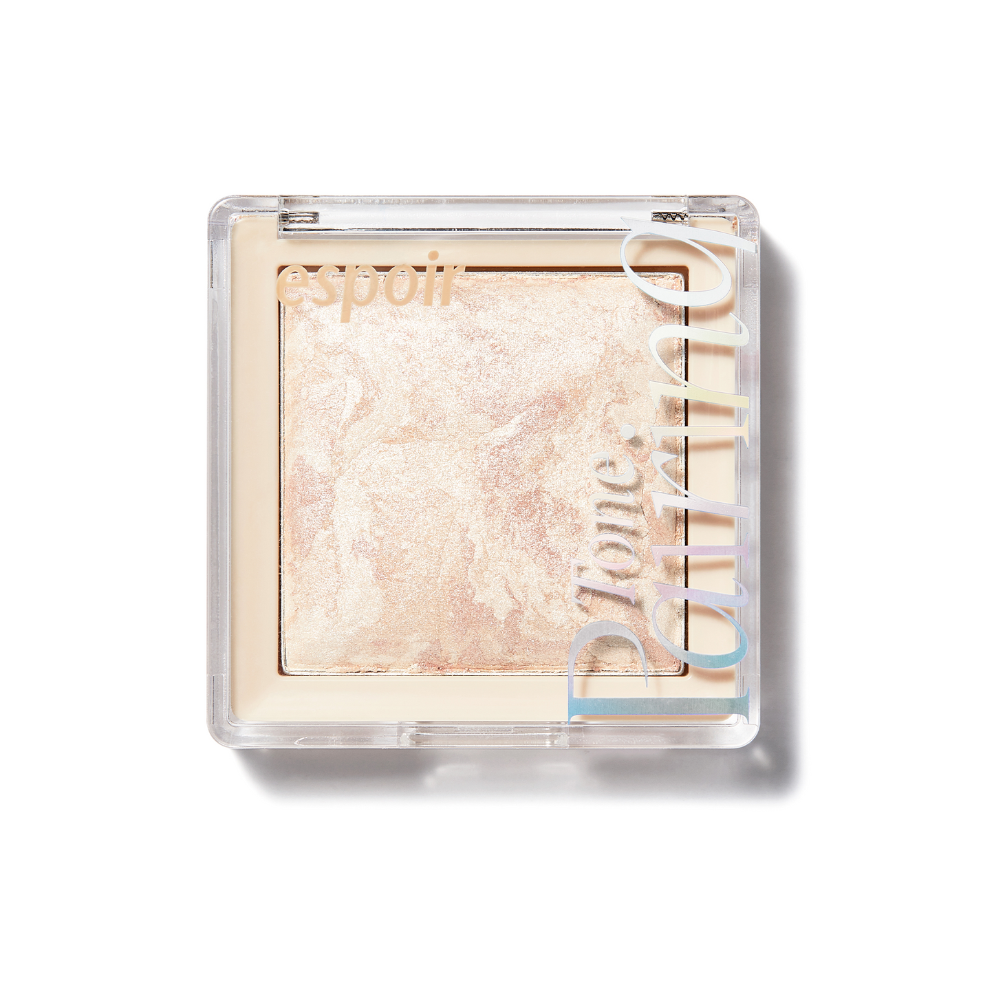 Espoir Tone Pairing Highlighter #1 Seashell 9.6g - Iluminador Dual Tone con Acabados Glow Natural y Champagne para Pómulos, Nariz y Arco Cupido Esculpidos