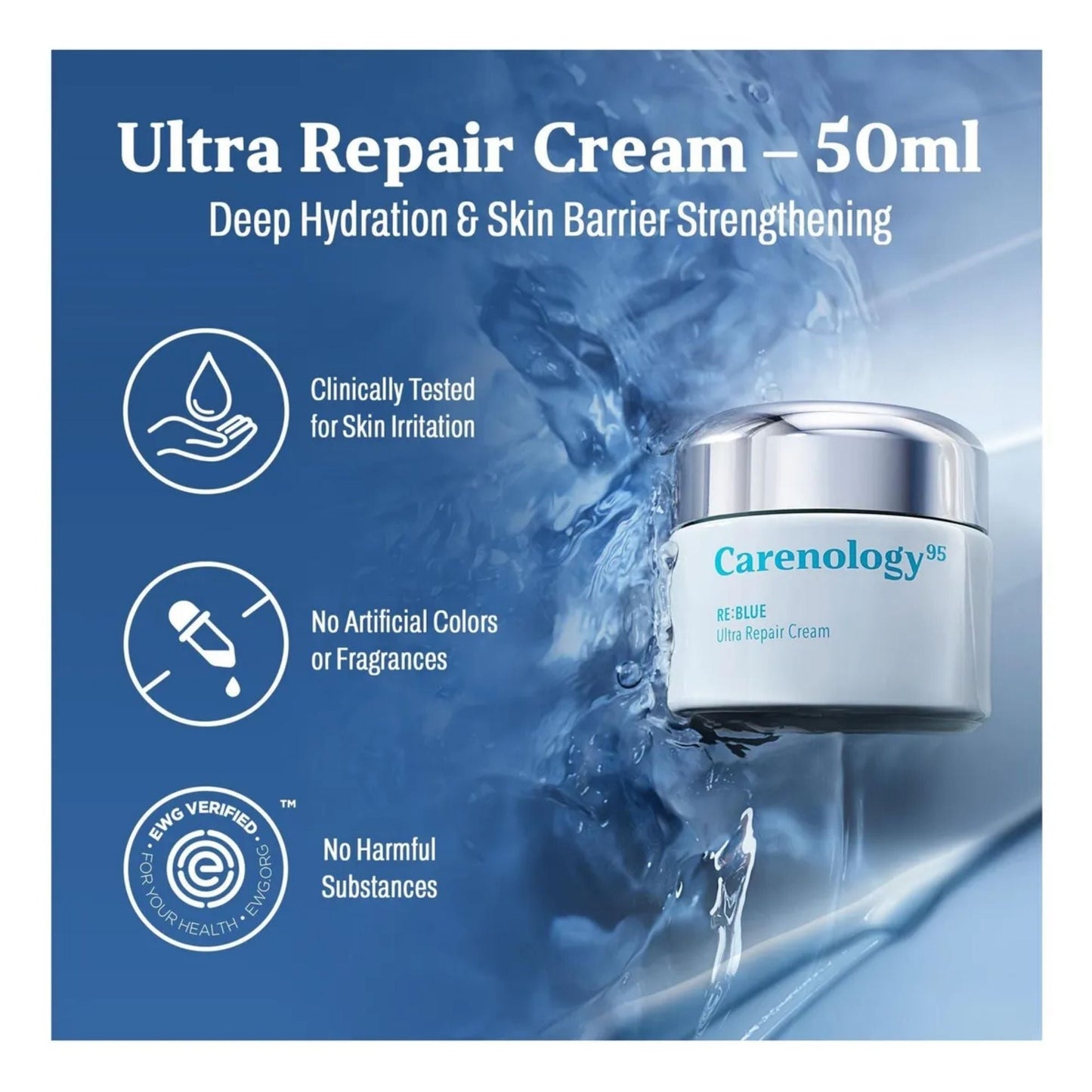 Carenology BLUE Ultra Repair Cream Plus 50ml