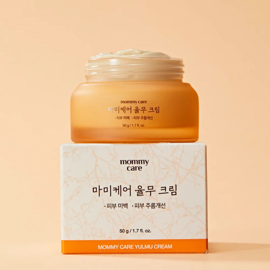MOMMY CARE Yulmu Cream 50ml – Crema Facial Coreana Hidratante y Suavizante con Extracto de Semilla de Yulmu para Piel Suave y Renovada