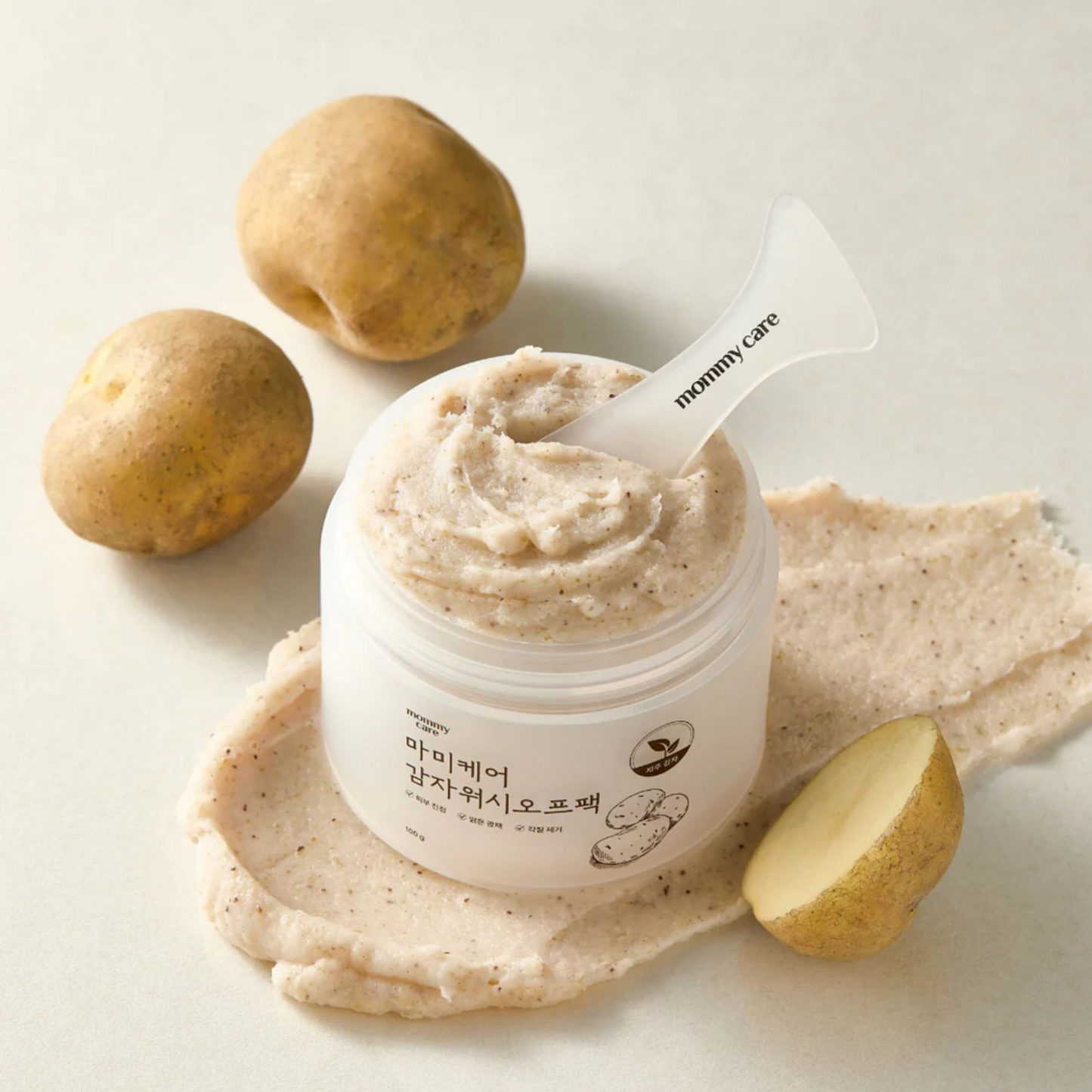 MOMMY CARE Potato Wash Off Pack 100g – Mascarilla Facial Coreana con Extracto de Papa para Purificar, Abrir y Reducir Poros