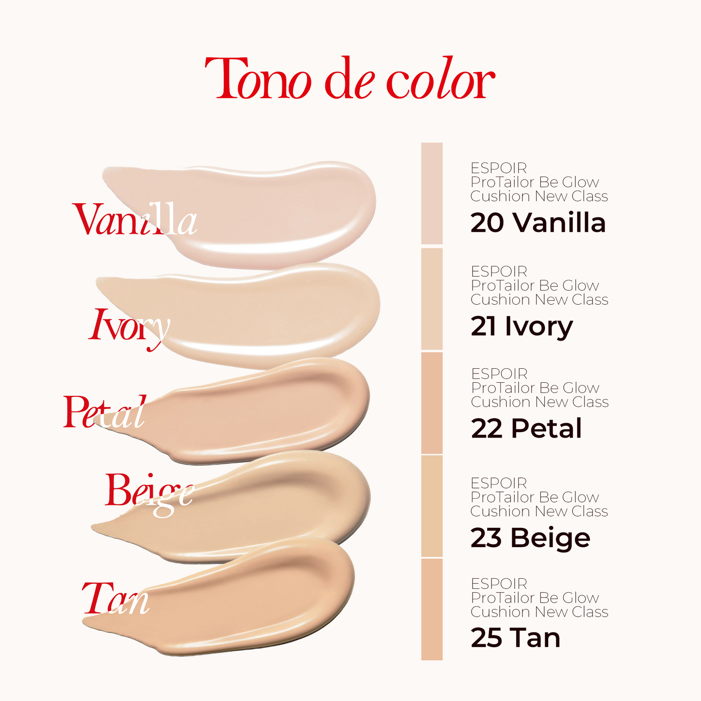 ESPOIR ProTailor Be Glow Cushion New Class 13g - Cushion Luminoso Vegano con Cobertura Natural, Hidratación Triple y Acabado Glow