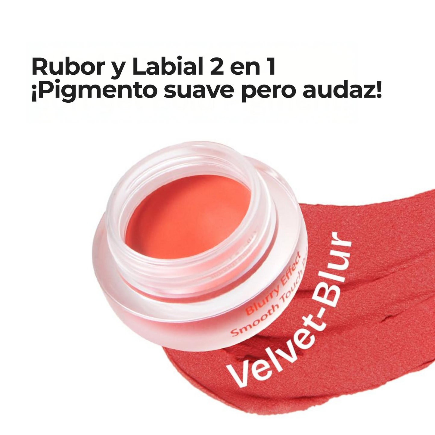 DEARTHING Blurry Effect Smooth Touch Pot #04 Berry Crush – Rubor y Bálsamo Labial en Crema con Acabado Terciopelo