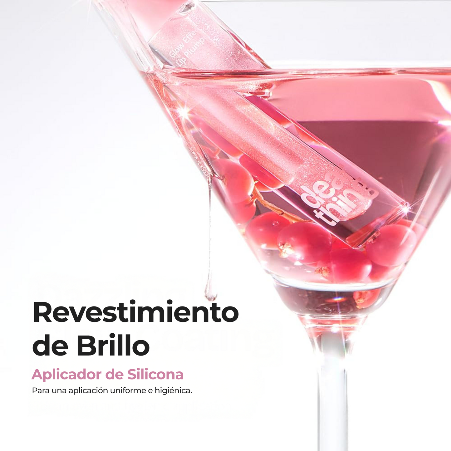 DEARTHING Glow Effect Lip Plumper #03 Pink Beam  – Bálsamo Voluminizador Labial con Acabado Brillante y Color Rosa Natural
