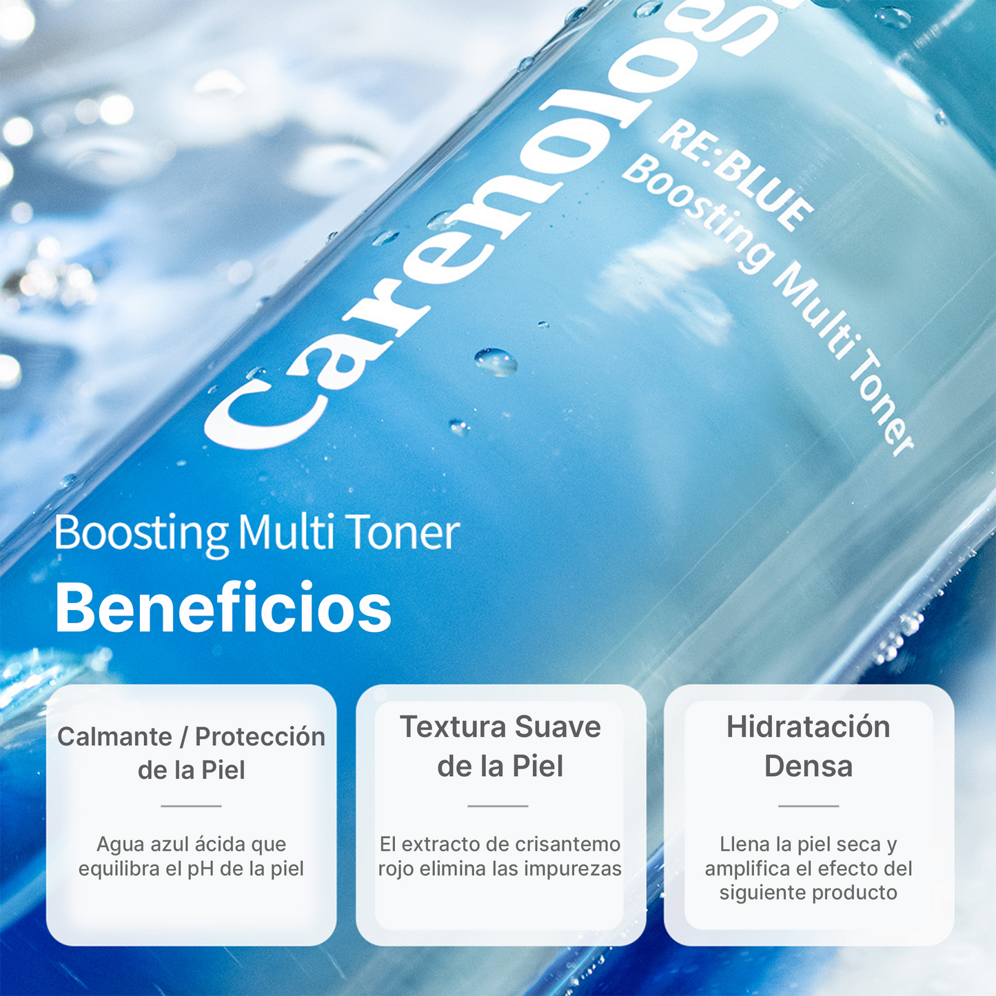 CARENOLOGY95 BLUE Boosting Multi Toner 150ml – Tónico Facial Coreano Hidratante y Equilibrante, Refuerza la Barrera Cutánea para Piel Sensible
