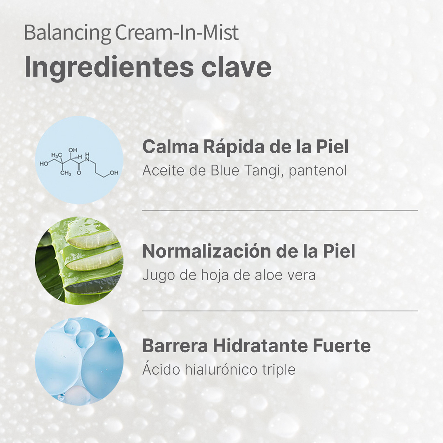 Carenology95 BLUE Balancing Cream-In-Mist 60ml – Crema Facial en Spray Coreana Hidratante y Equilibrante para Piel Sensible, Refresca y Nutre en un Solo Paso