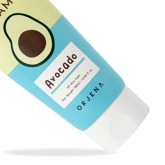 ORJENA Smile Day Cleansing Foam Avocado 180ml – Espuma Limpiadora Facial Hidratante y Nutritiva con Extracto de Aguacate