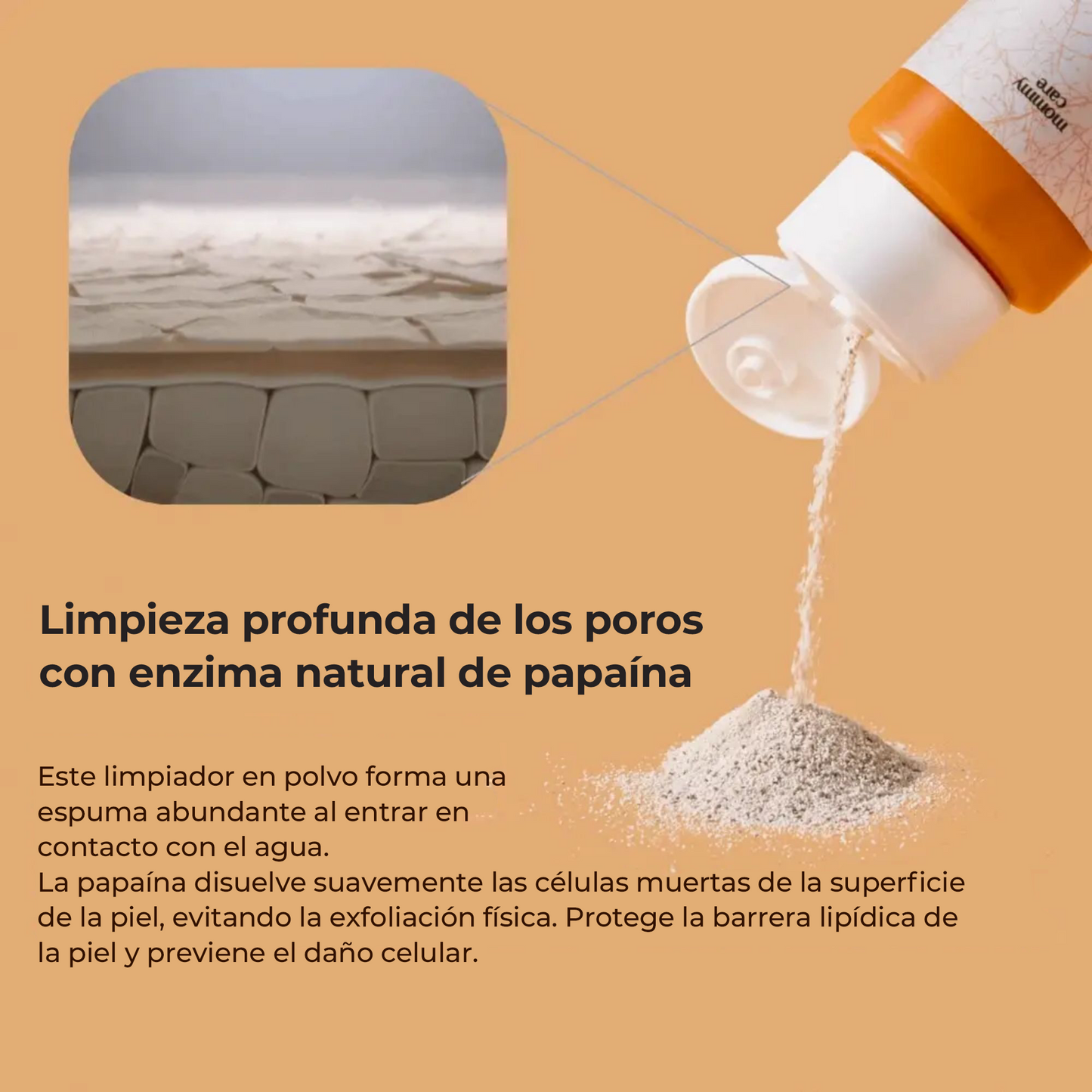 MOMMY CARE Yulmu Enzyme Cleanser 50g – Limpiador Facial en Polvo con Extracto Natural de Yulmu y Enzima de Papaya para Piel Suave y Renovada