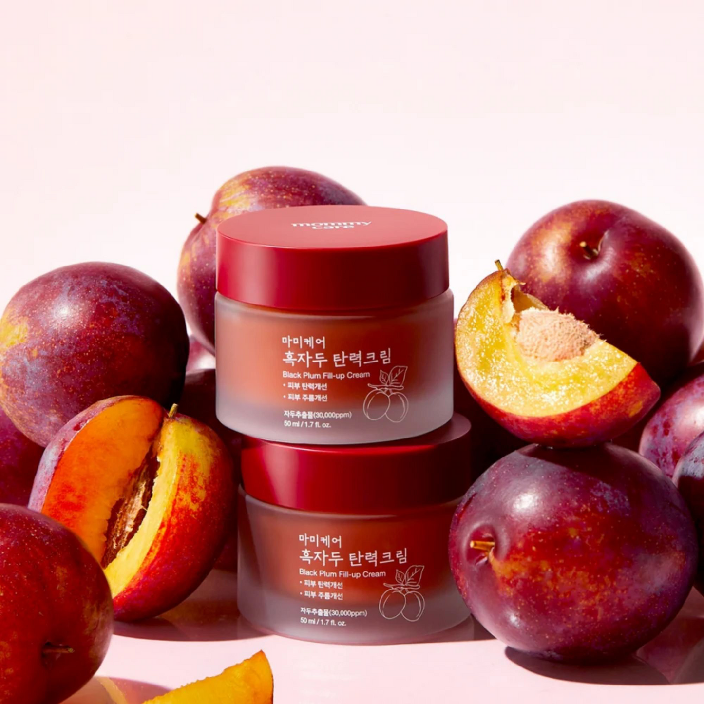 MOMMY CARE Black Plum Fill Up Cream 50ml – Crema Facial Coreana Reafirmante con Extracto de Ciruela Negra y Complejo BL_Fill-Up para Piel Firme y Juvenil