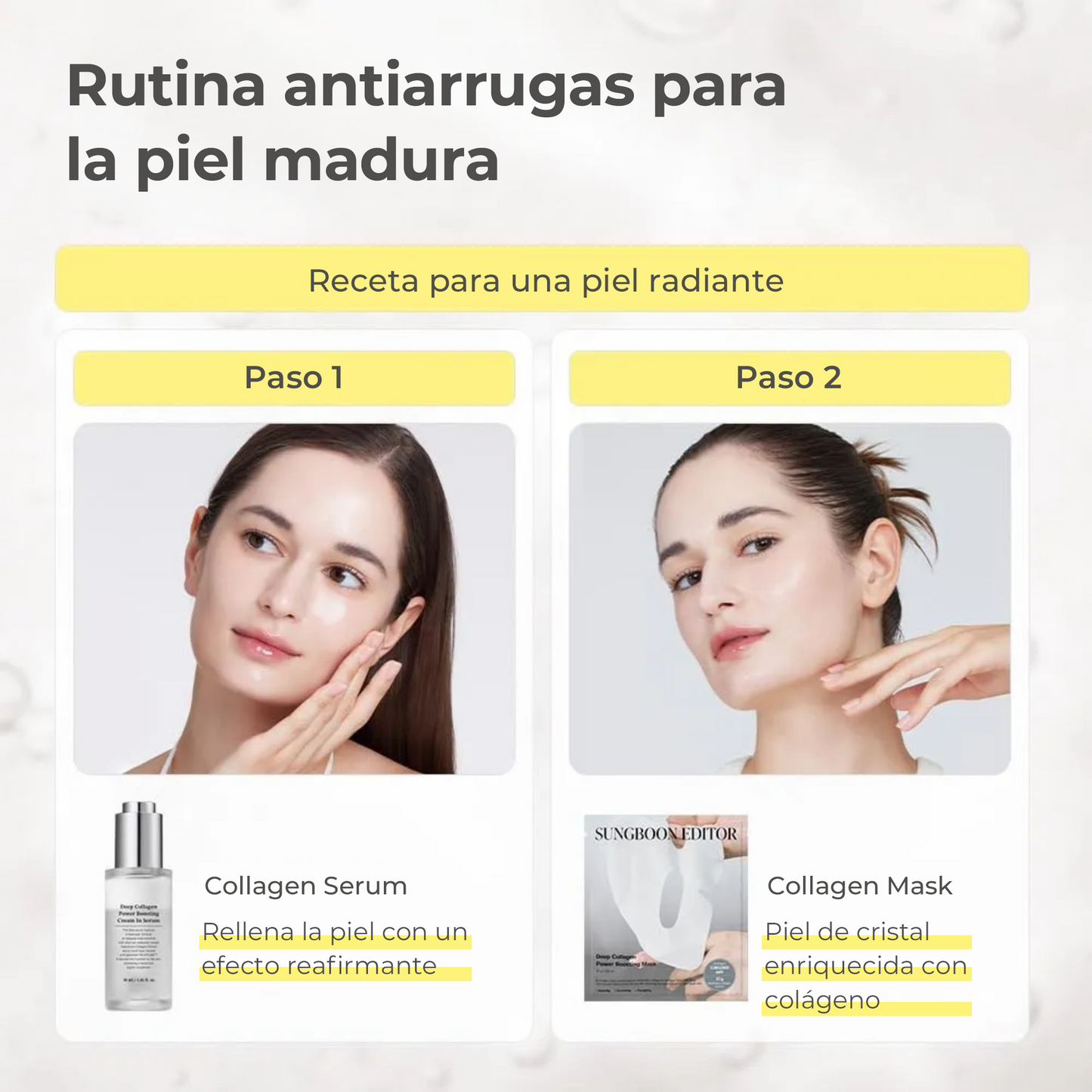 SUNGBOON EDITOR Deep Collagen Anti-wrinkle Cream In Serum 30ml - Crema Suero Antiarrugas con Colágeno Ultra Hidratante y Efecto Lifting